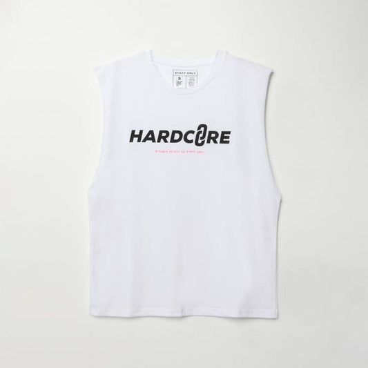 Staff Only Hardcore Tshirt Beyaz