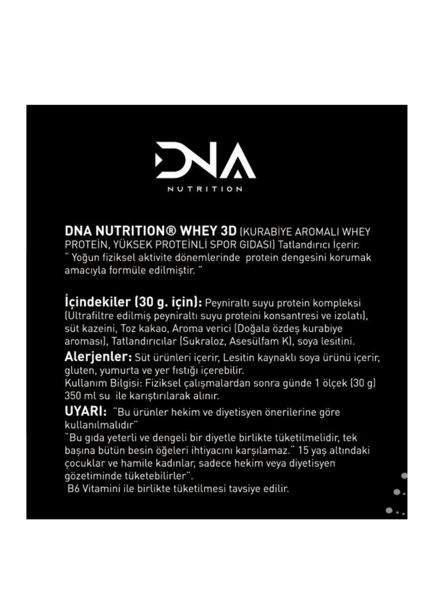 DNA Nutrition Whey 3D